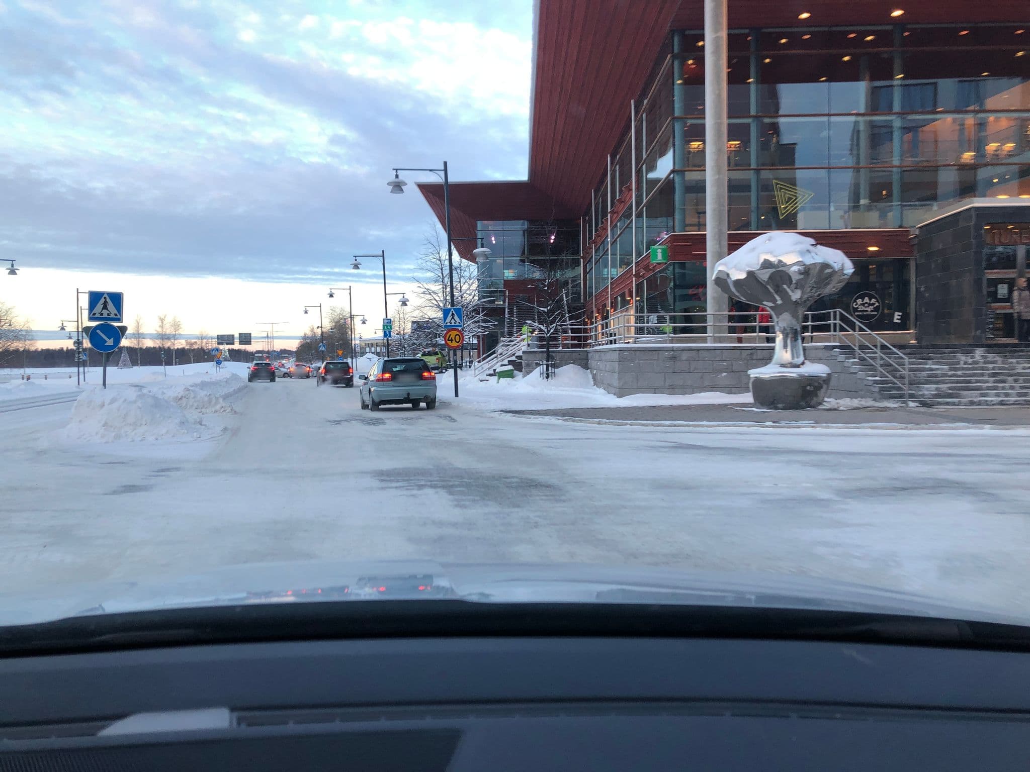 Street view near Clarion Hotel Sense, Luleå — © adville (CC BY-SA · Mapillary)