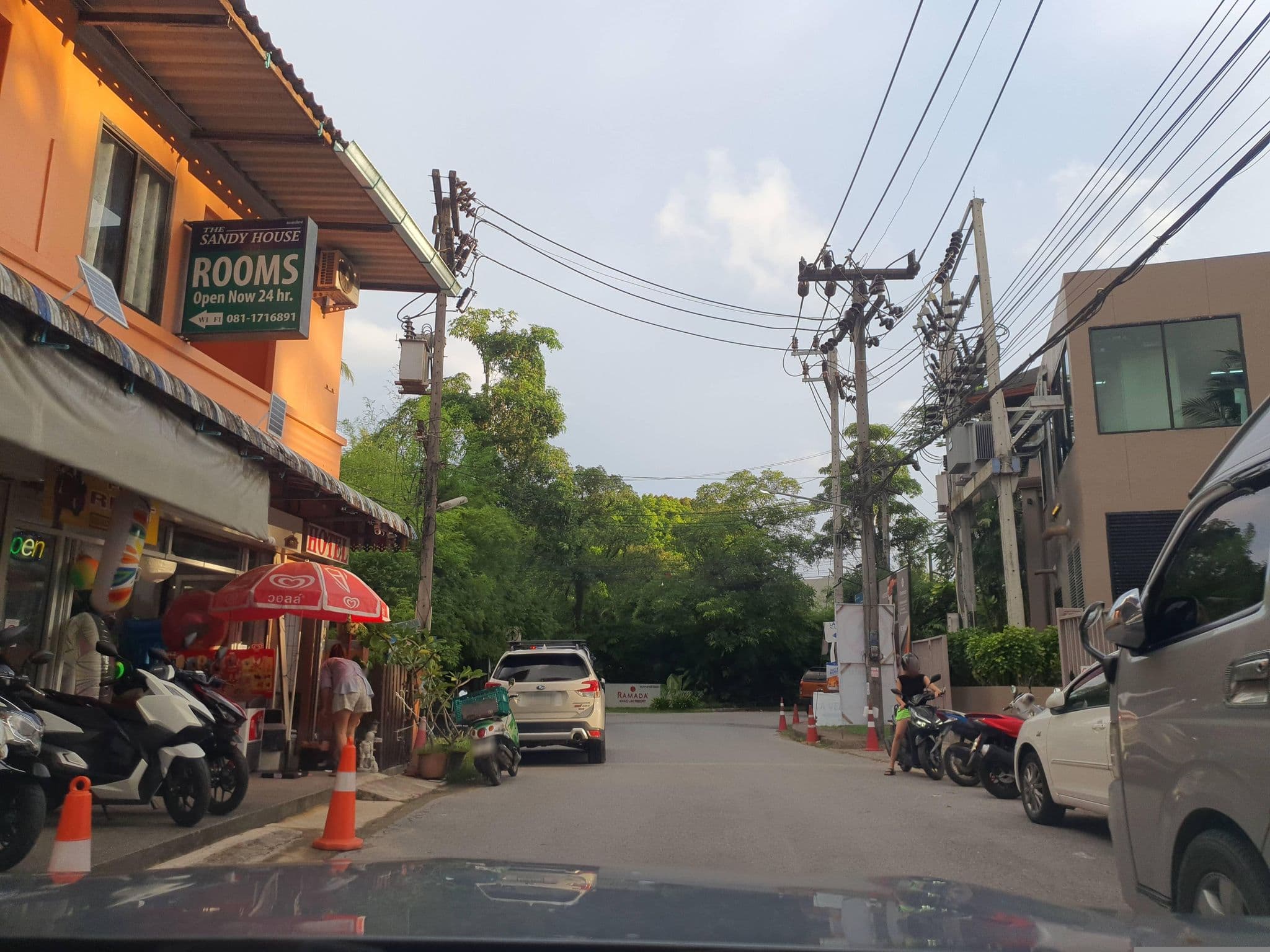 Street view near The Sandy House, Ban Khao Lak