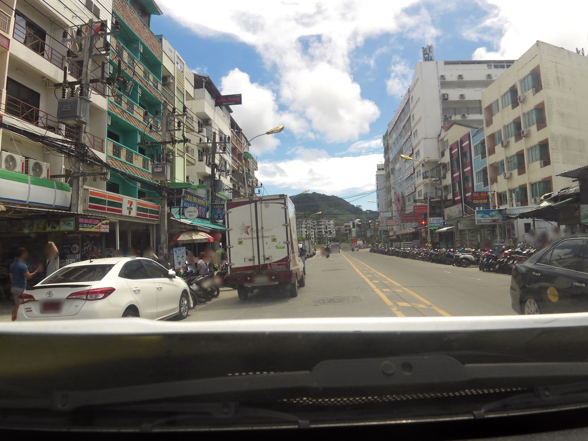 Street view near Power Inn, Patong