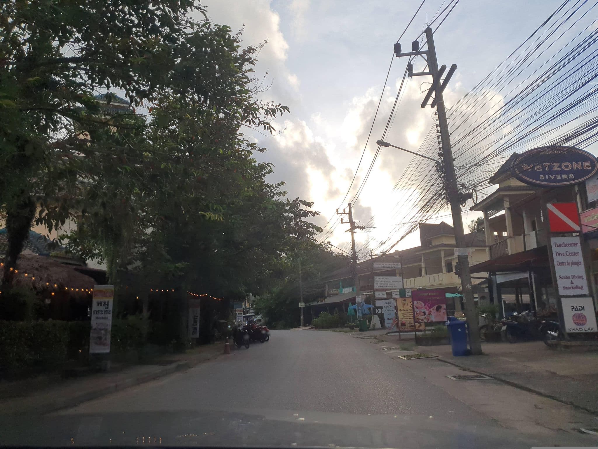 Street view near White Cat Hotel, Ban Khao Lak