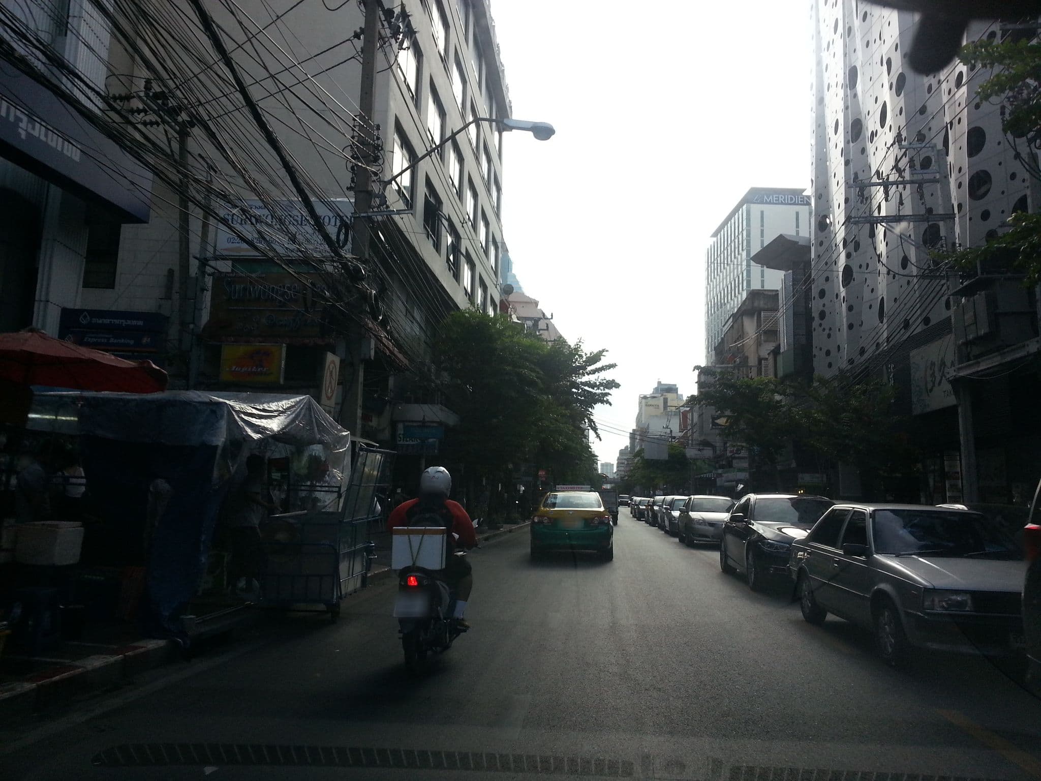 Street view near The Raya Surawong, Bang Rak