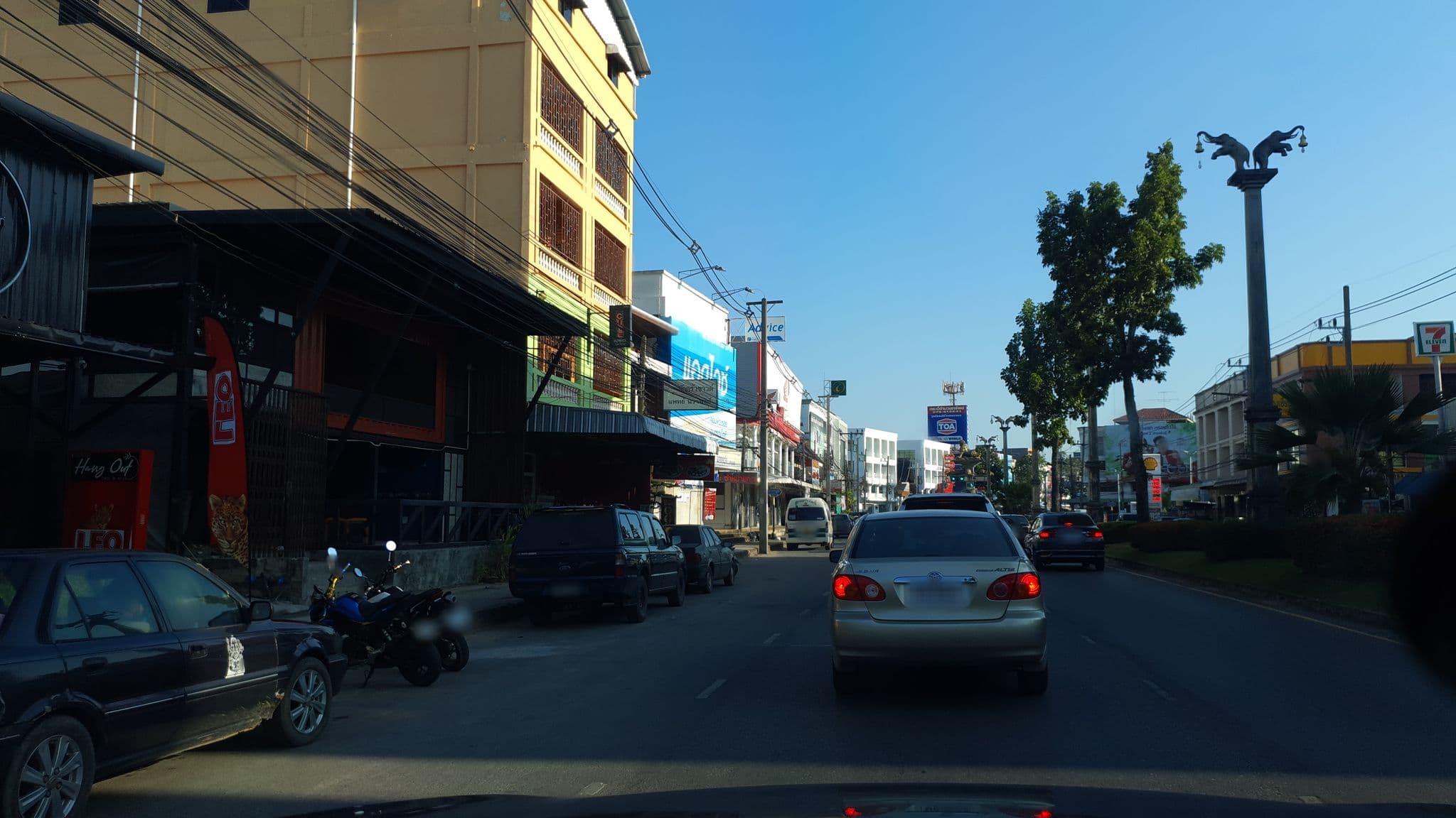 Street view near The Greenery Hotel, Krabi