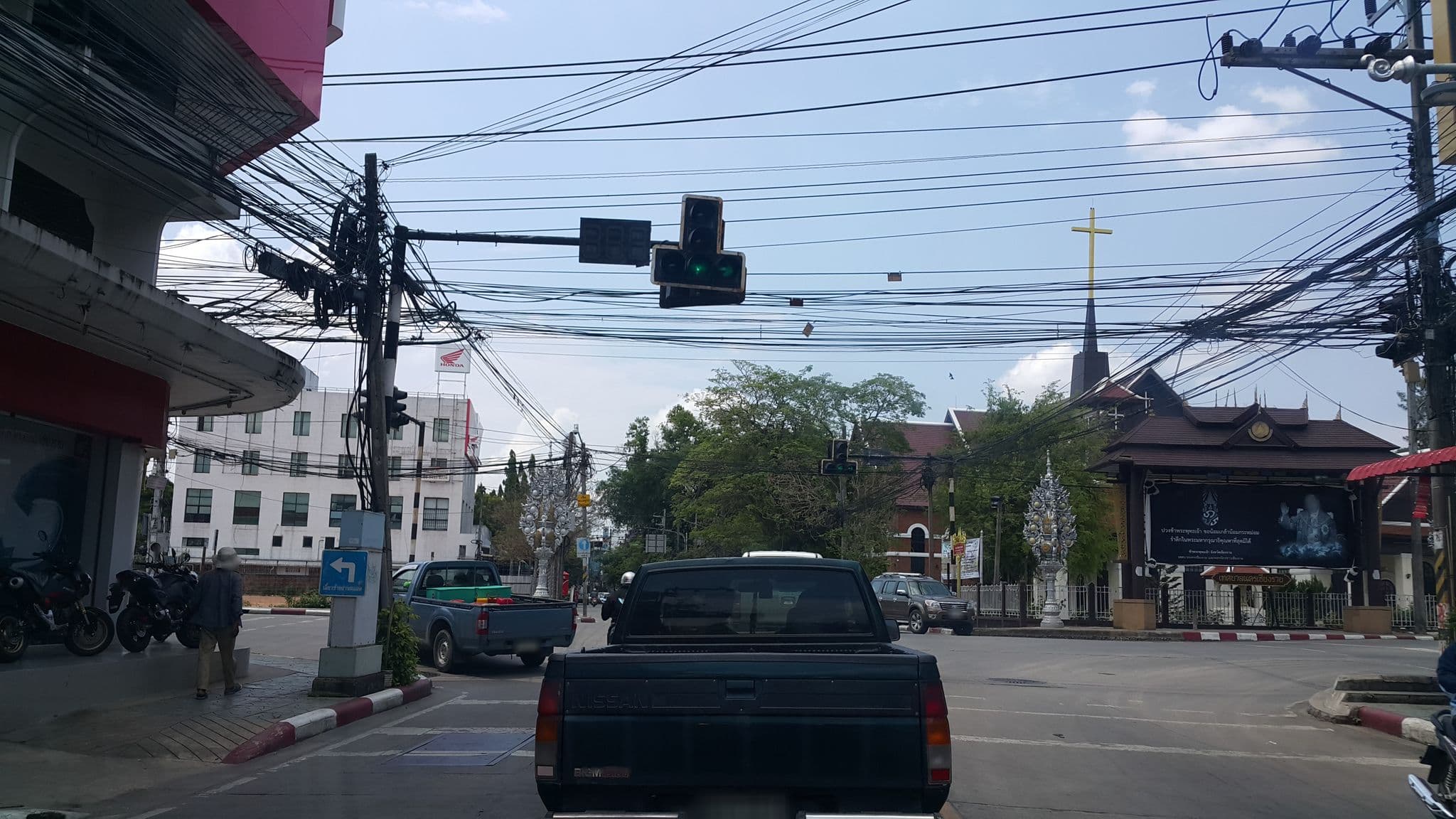 Street view near Thailand Tour Hotel, Chiang Rai