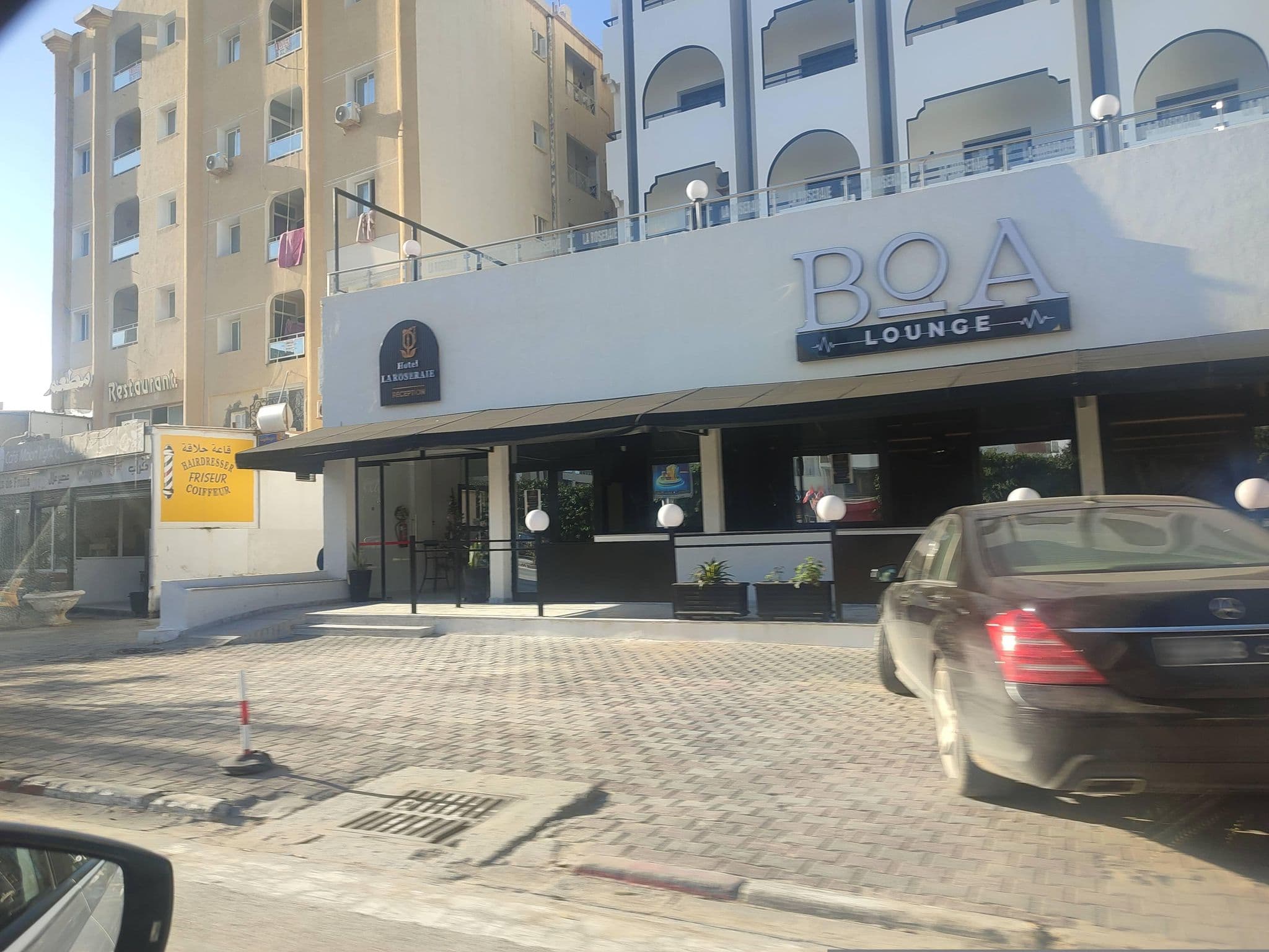 Street view near Hôtel Riviera, Hammam Sousse — © YahmadiMed (CC BY-SA · Mapillary)