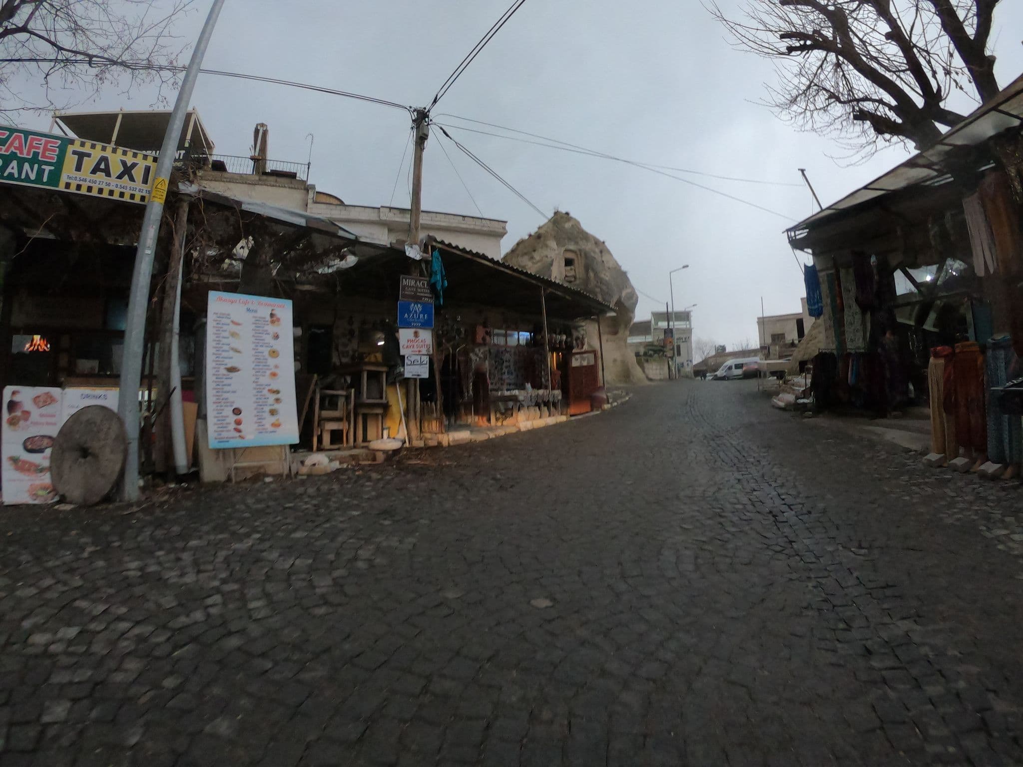 Street view near Agarta Cave Hotel, Göreme