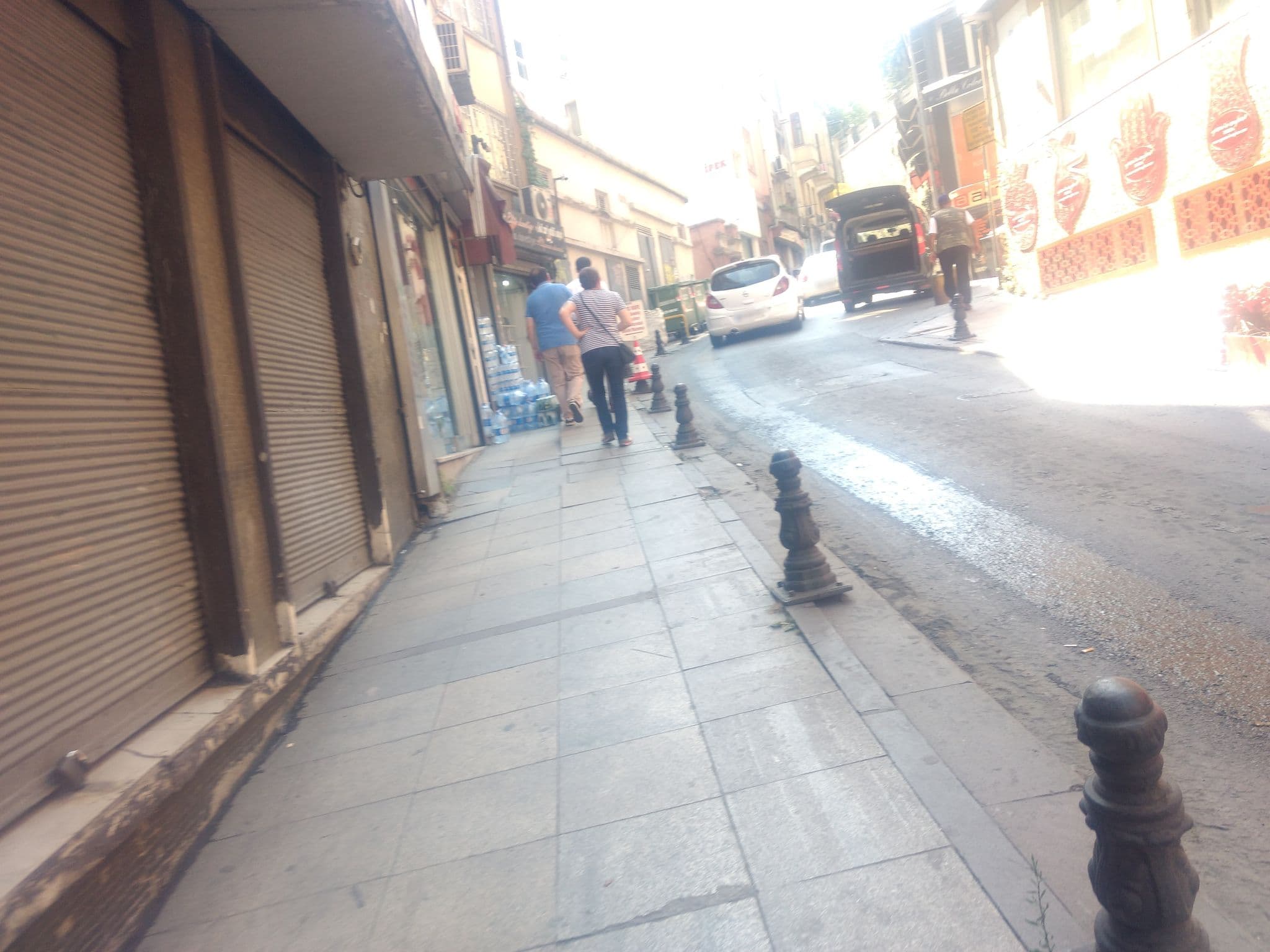 Street view near Central Hotel, Eminönü