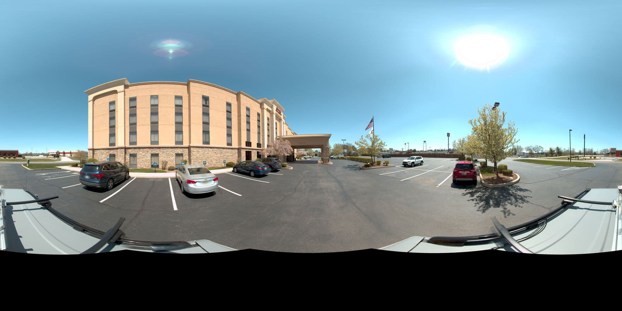 Street view near Hampton Inn & Suites, New Paris — © arudir (CC BY-SA · Mapillary)