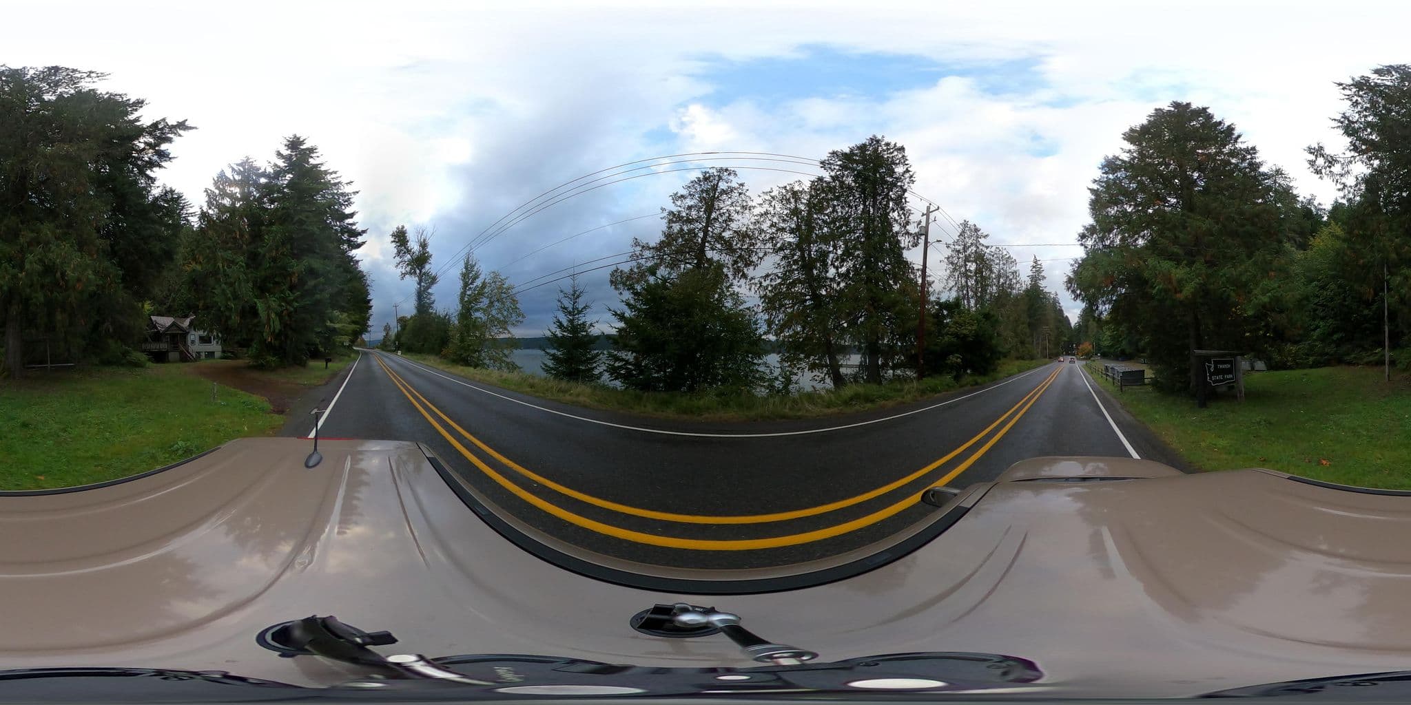 Street view near Cascadia Marine Trail Campsite - Twanoh, Allyn — © LowestPotential (CC BY-SA · Mapillary)