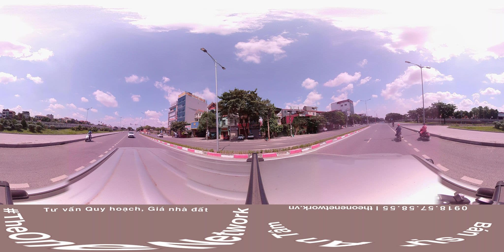 Street view near Vân Anh Hotel, Ninh Bình