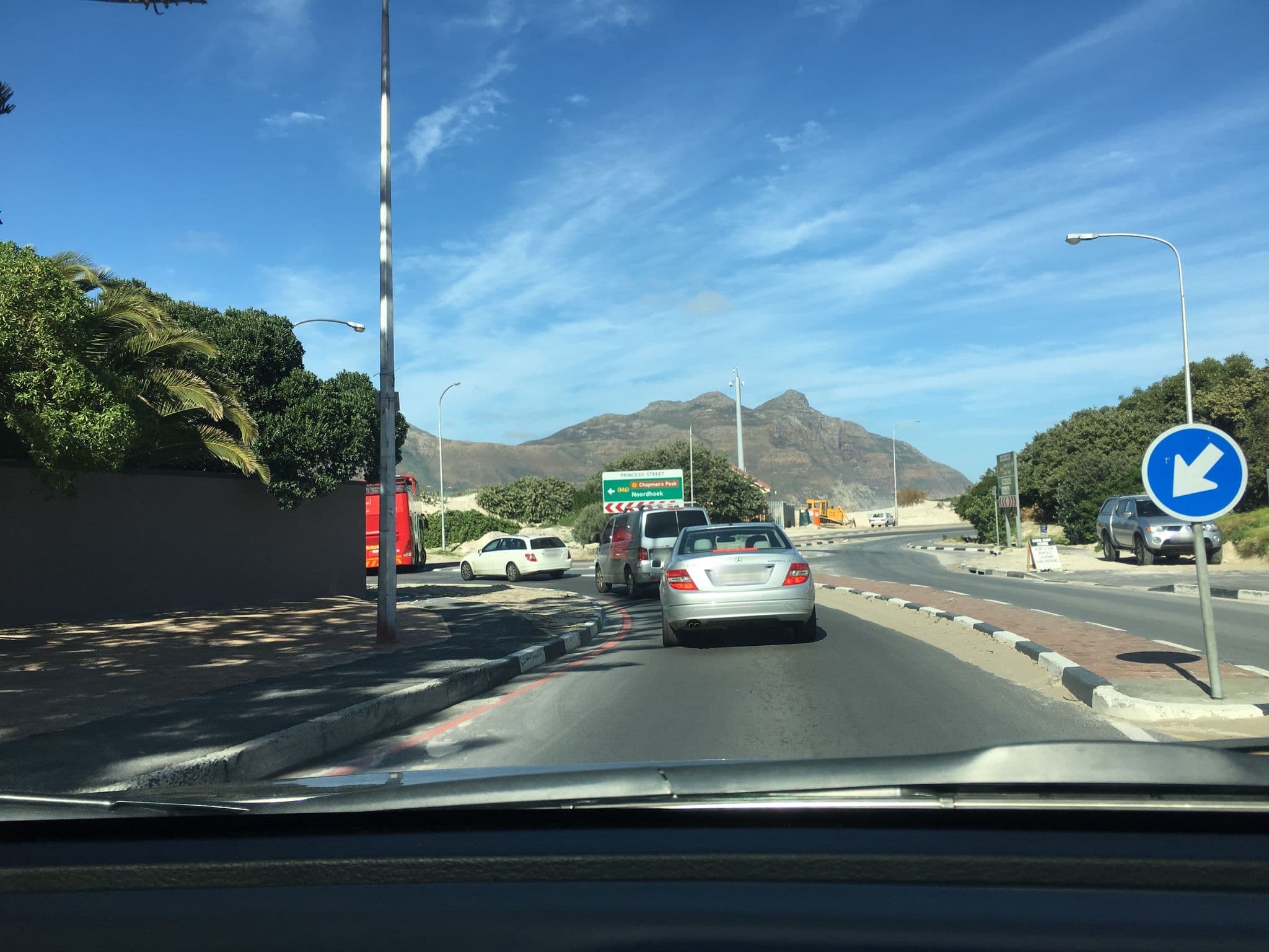 Street view near The Bay Lodge, Constantia — © kingofafrica (CC BY-SA · Mapillary)