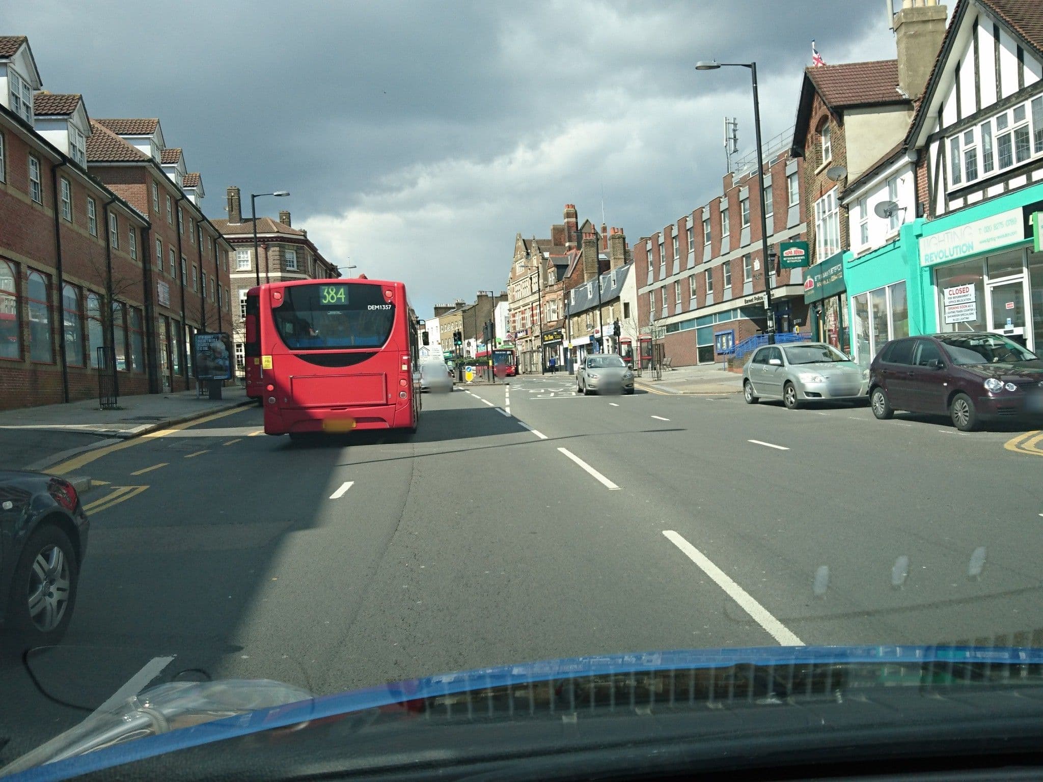 Street view near Crompton House Serviced Apartments, Barnet — © zymurgic (CC BY-SA · Mapillary)