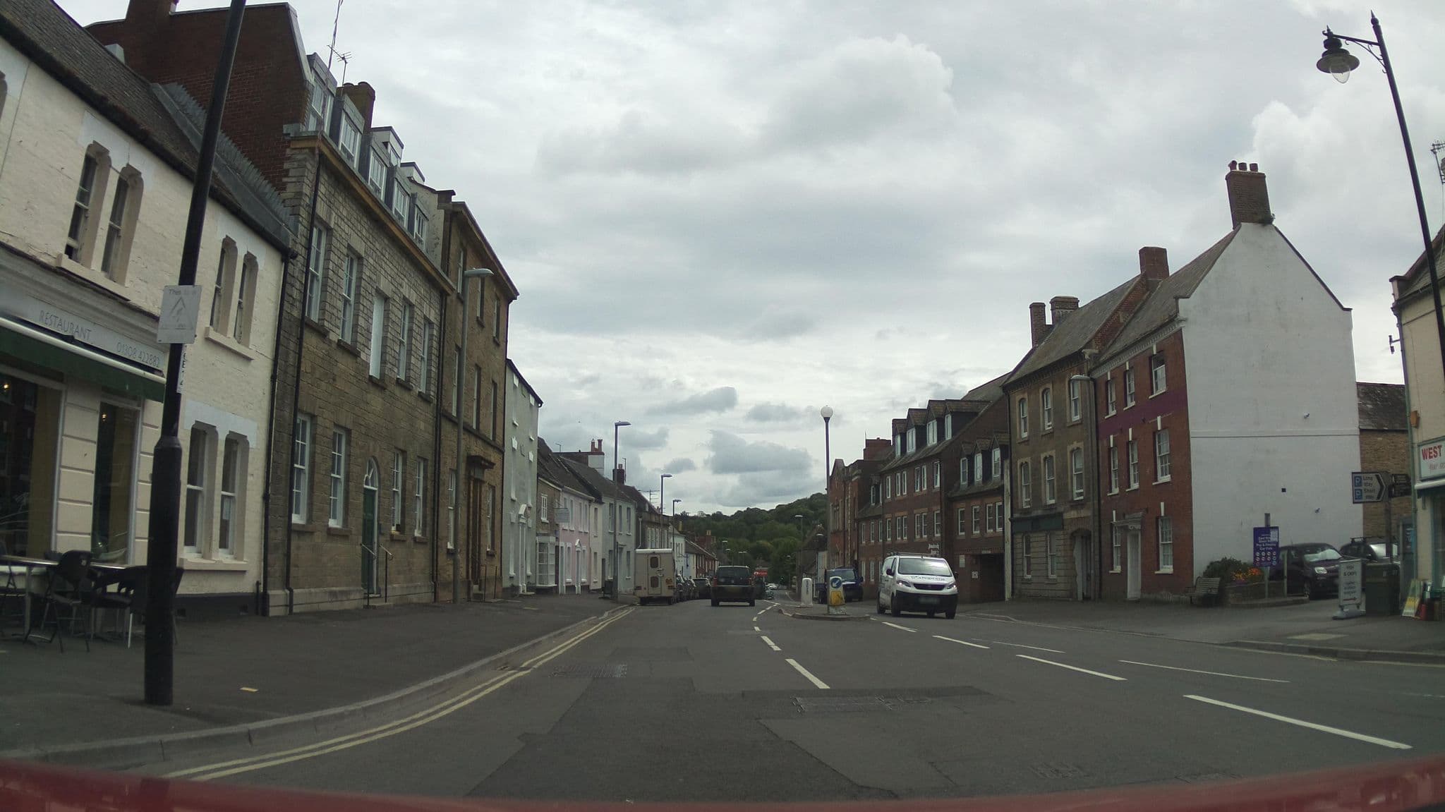 Street view near Lord Nelson Hotel, Bridport — © southglos (CC BY-SA · Mapillary)