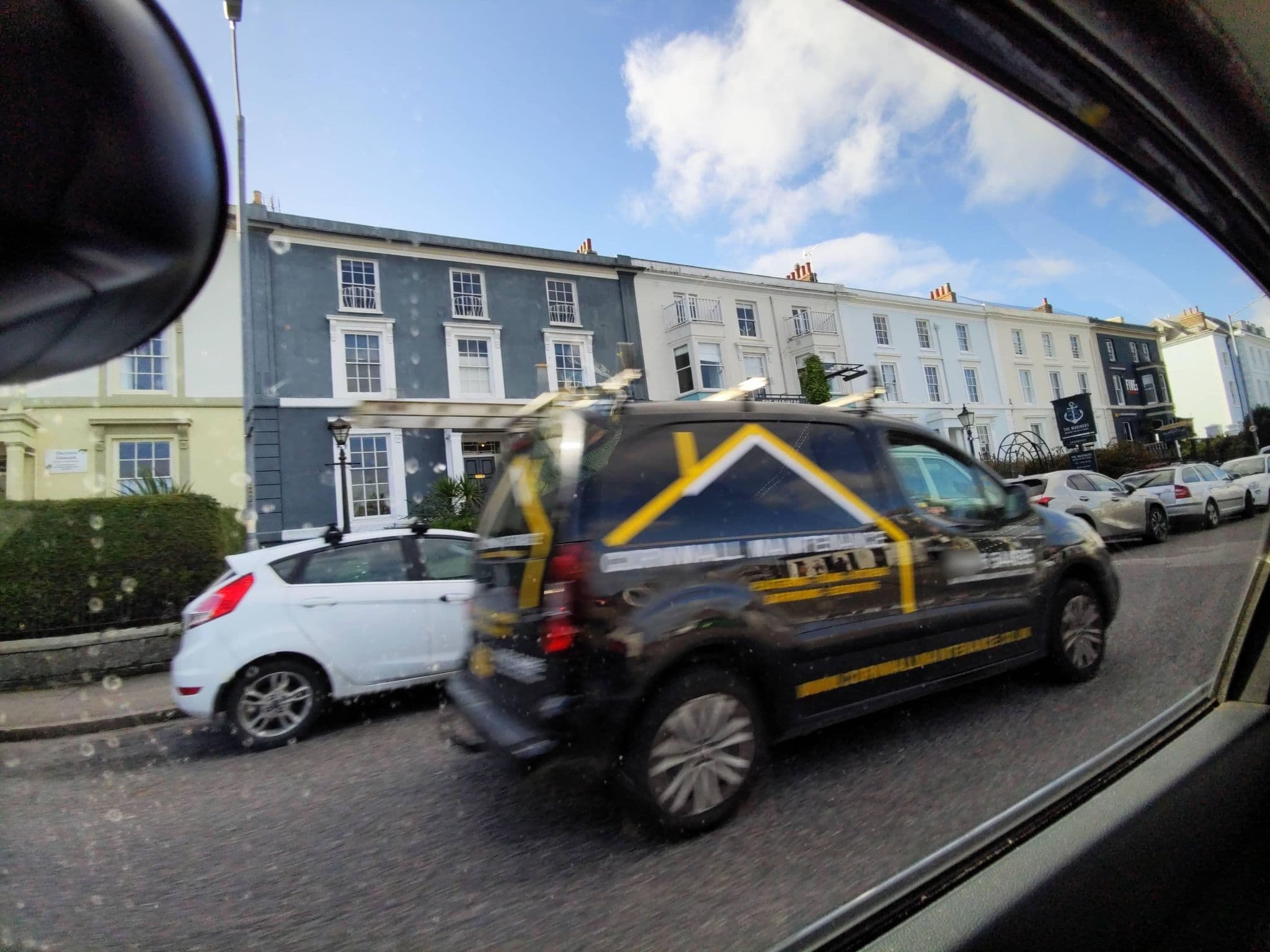 Street view near The Falmouth Townhouse, Falmouth — © WaggyDog (CC BY-SA · Mapillary)