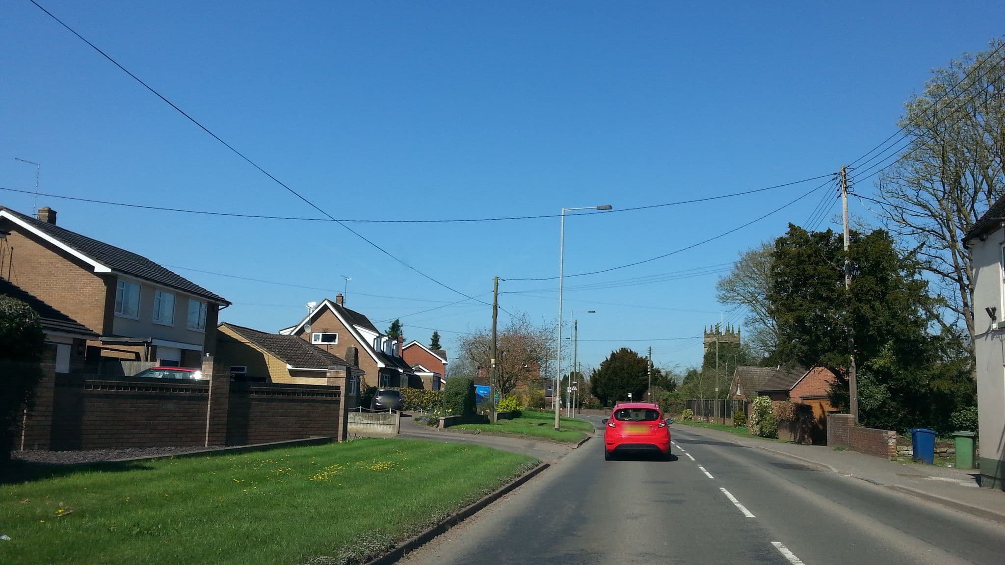 Street view near The Bell Inn, Gnosall — © adam2 (CC BY-SA · Mapillary)