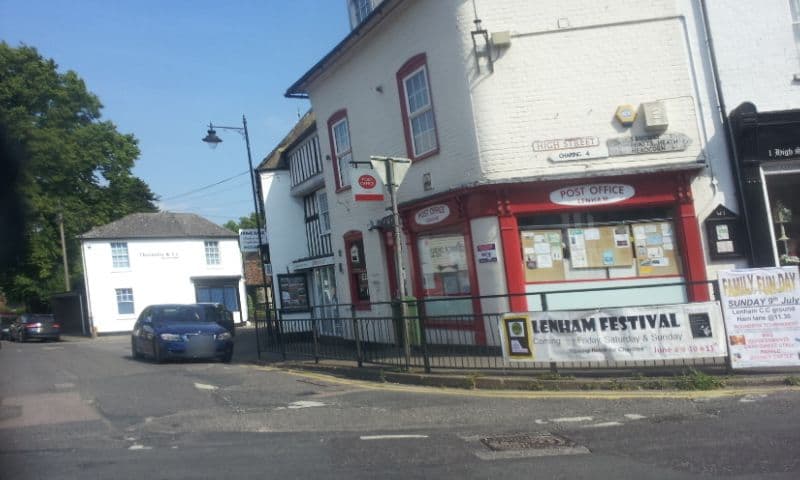 Street view near Dog & Bear Hotel, Lenham — © paulbiv (CC BY-SA · Mapillary)