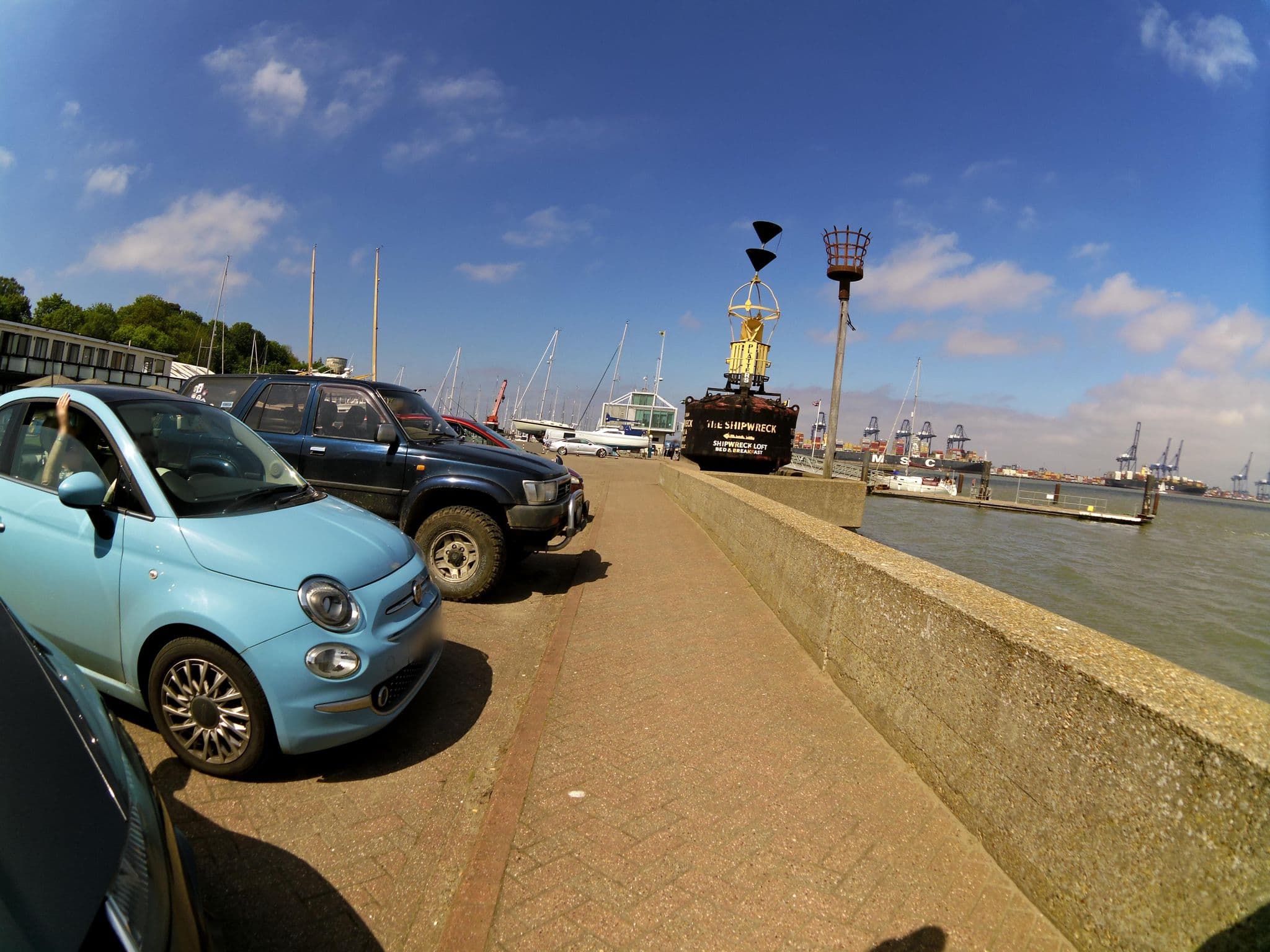 Street view near The Shipwreck, Shotley Gate — © smsm1 (CC BY-SA · Mapillary)