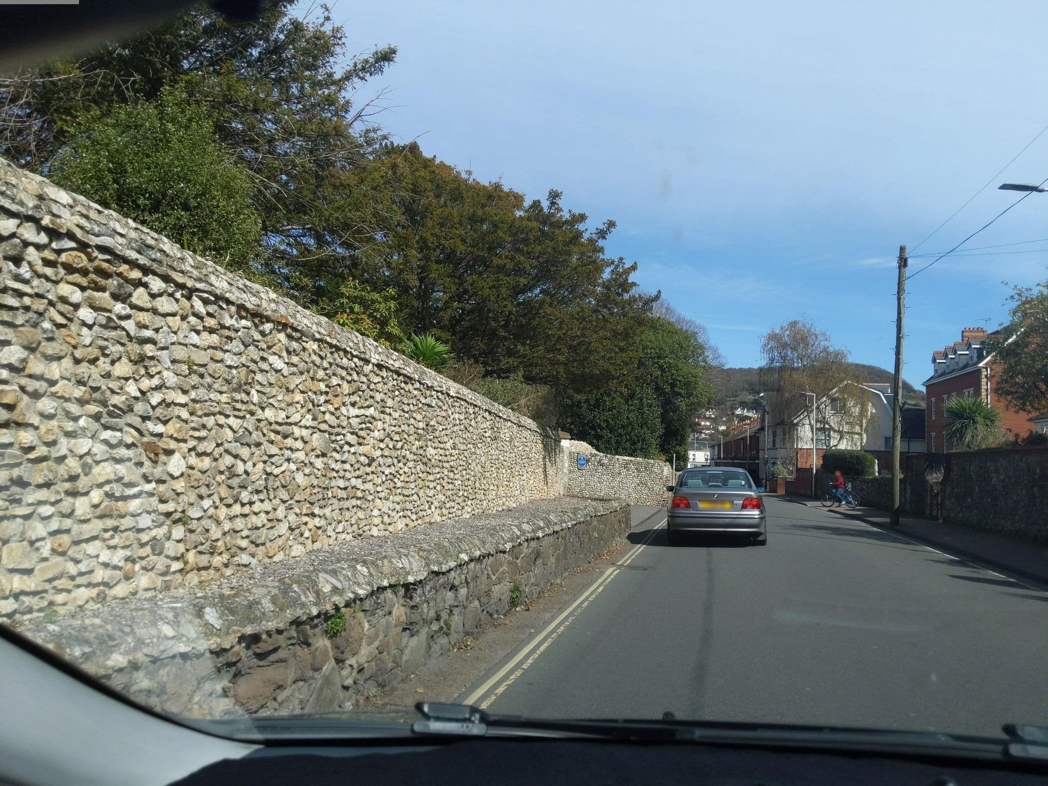 Street view near Cedar Shade Cottage, Sidmouth — © WaggyDog (CC BY-SA · Mapillary)