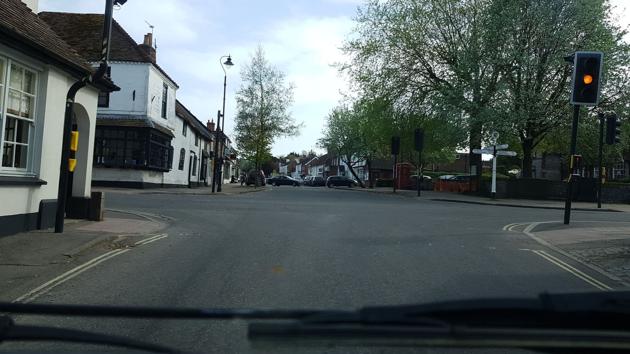 Street view near White Hart Hotel, Overton — © richardc (CC BY-SA · Mapillary)