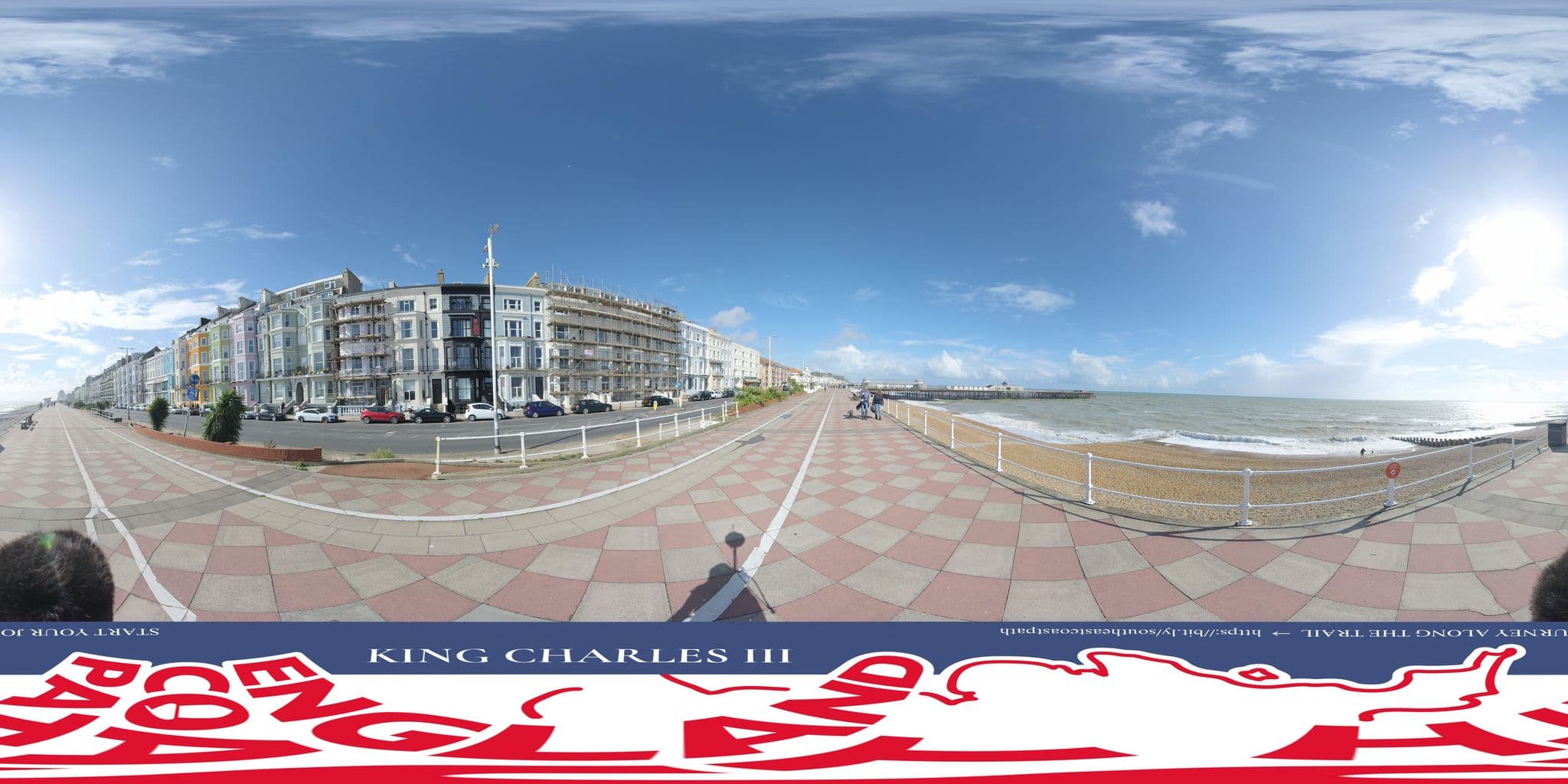 Street view near Ruby's Rooms, Hastings — © EnglandCoastPath (CC BY-SA · Mapillary)
