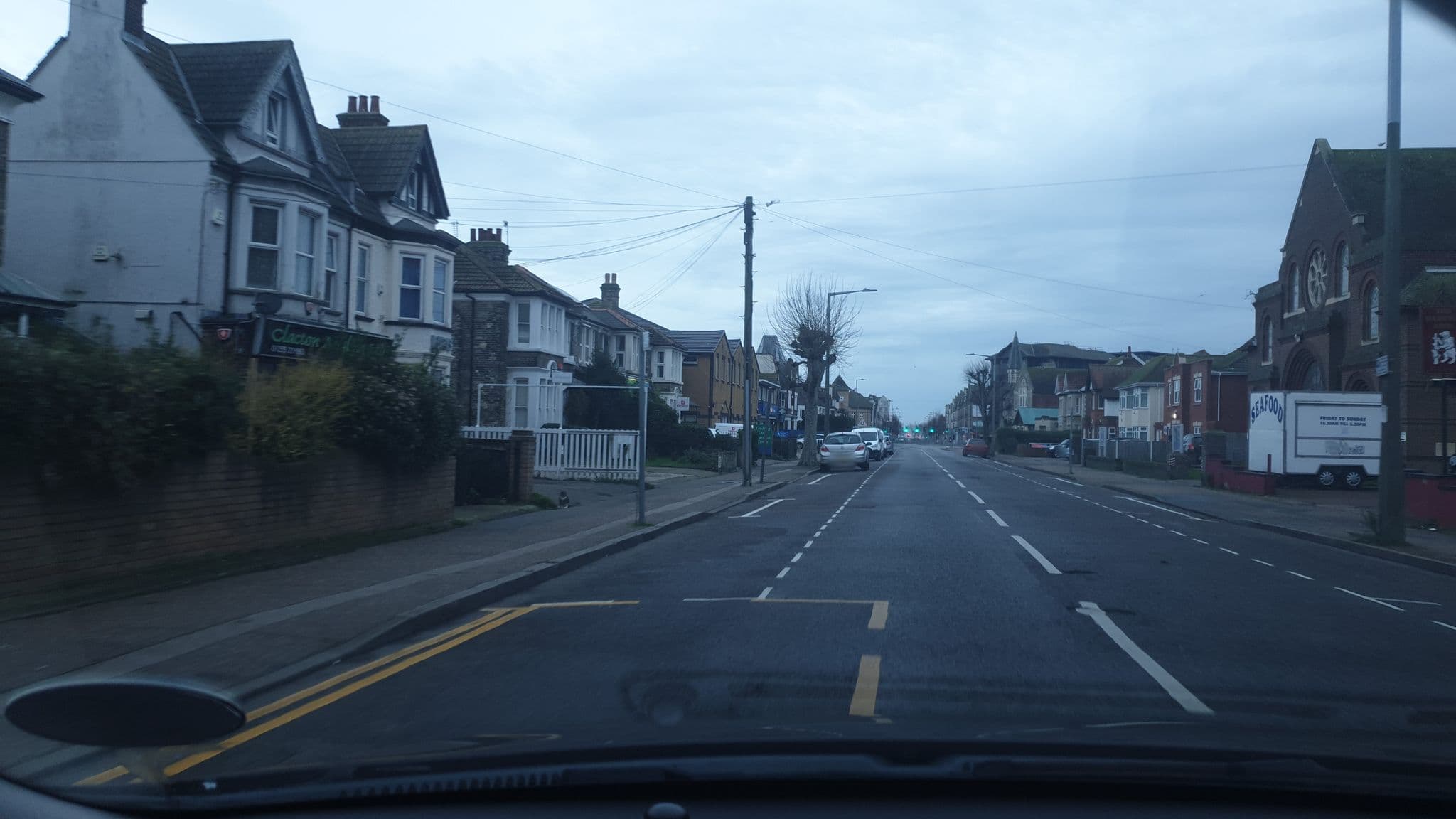 Street view near Elris Essex House, Clacton-on-Sea — © edloach (CC BY-SA · Mapillary)