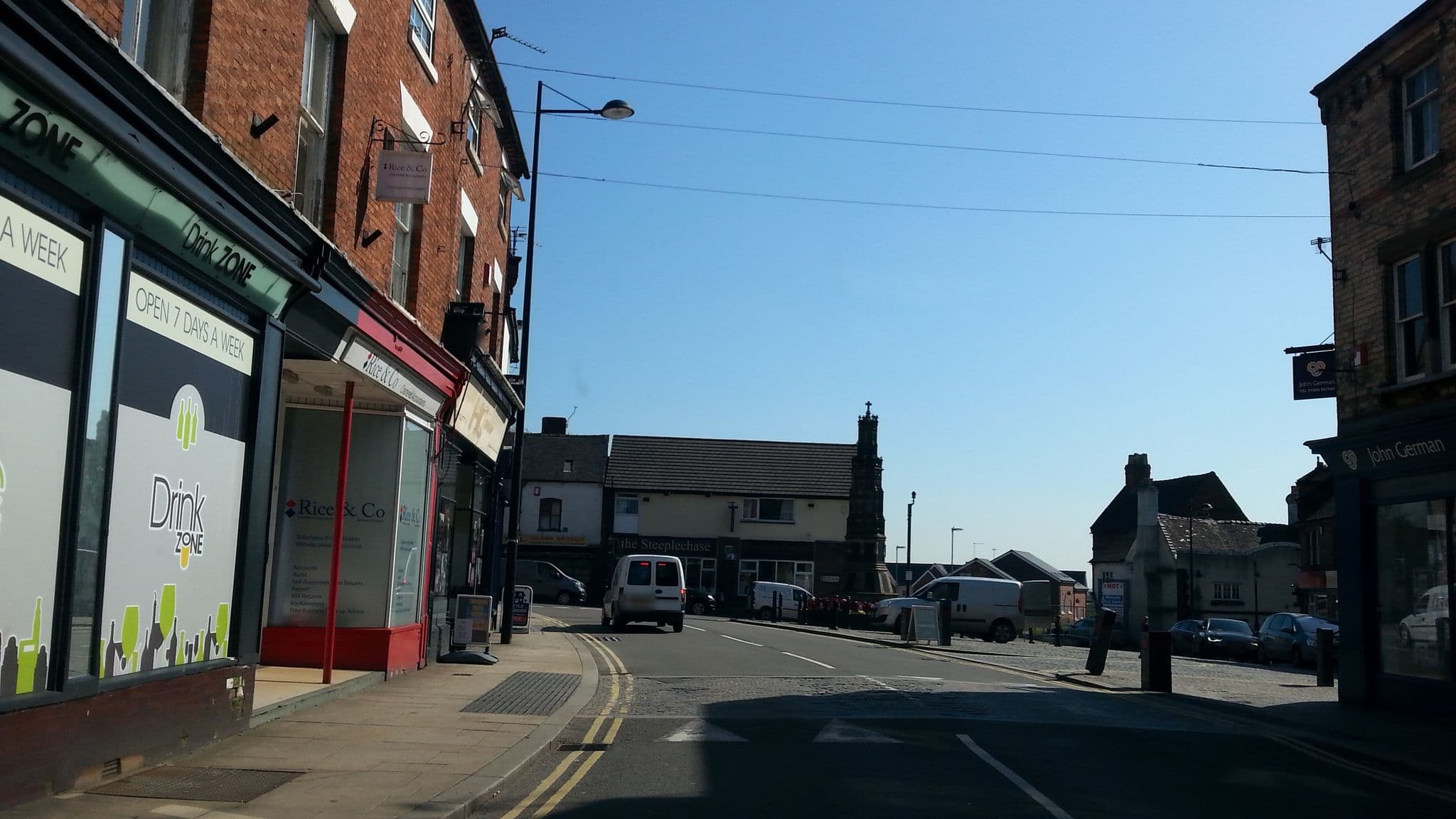 Street view near Night Inn Craft Bar & Brewery Tap, Uttoxeter — © adam2 (CC BY-SA · Mapillary)