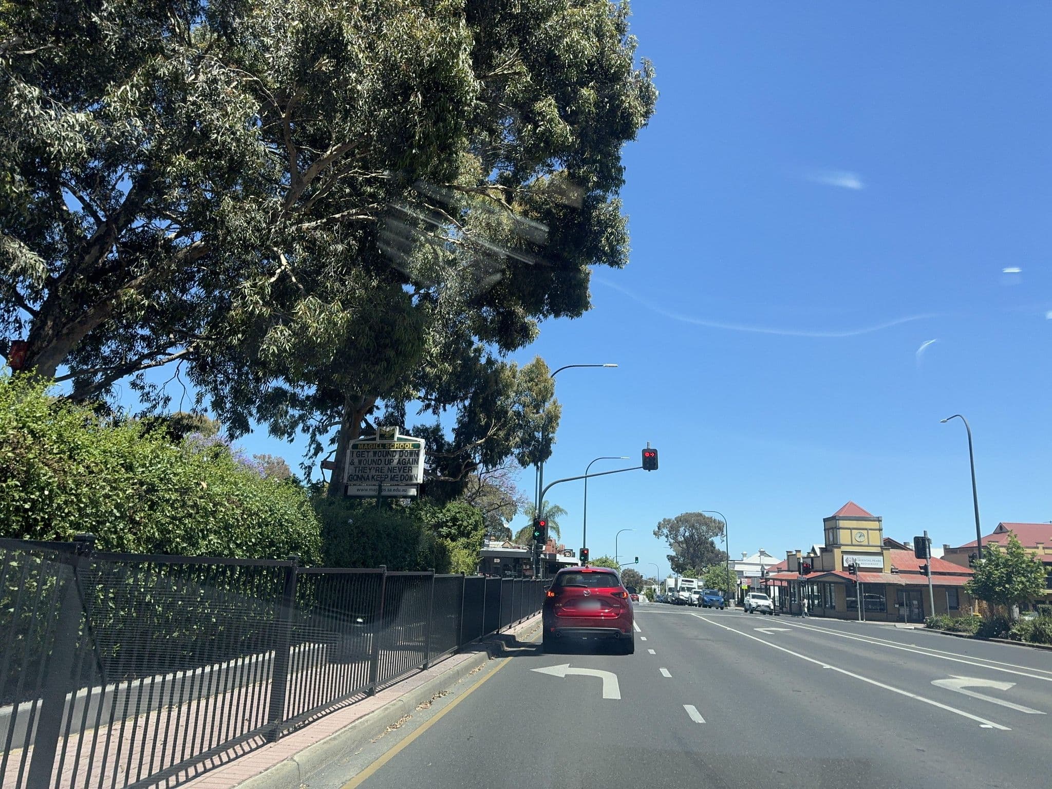 Street view near Tower Hotel, Magill — © flakefrost (CC BY-SA · Mapillary)