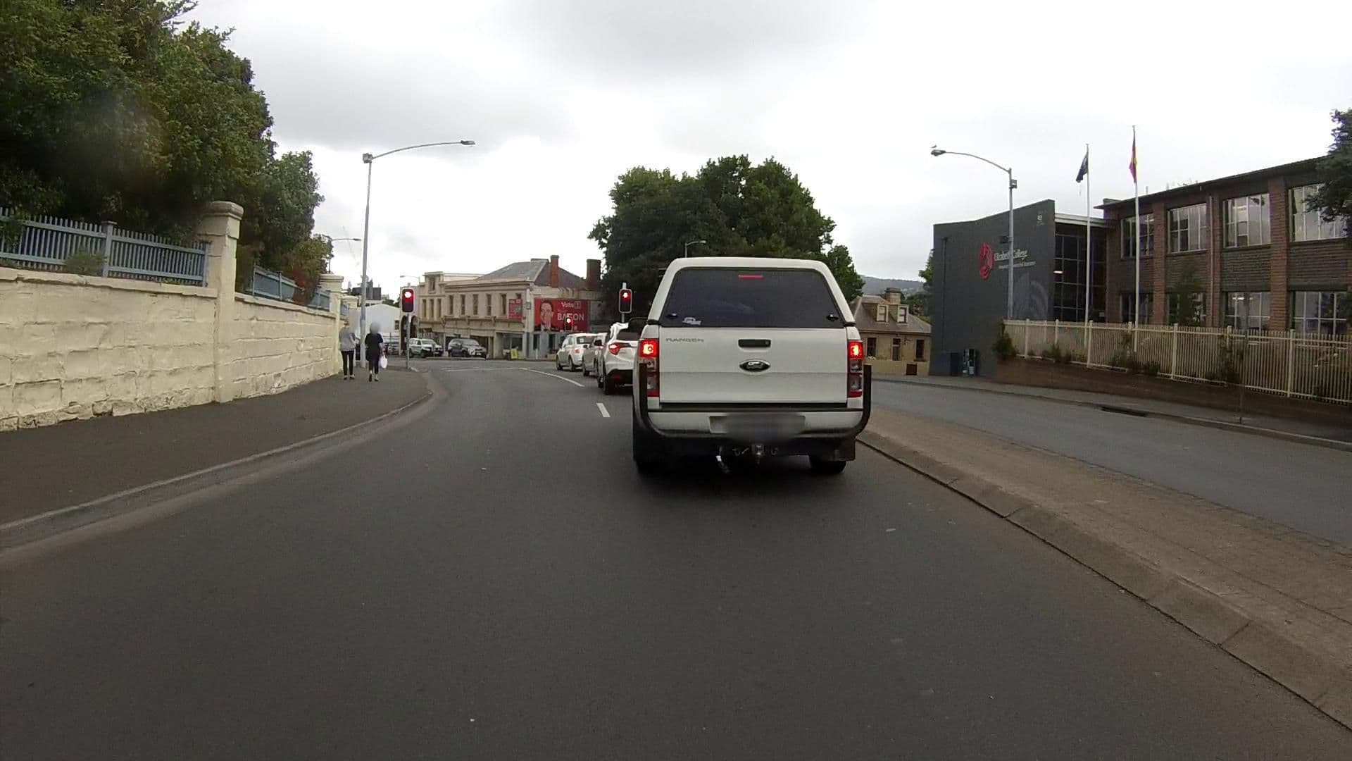 Street view near The Lodge on Elizabeth, North Hobart — © tastrax (CC BY-SA · Mapillary)