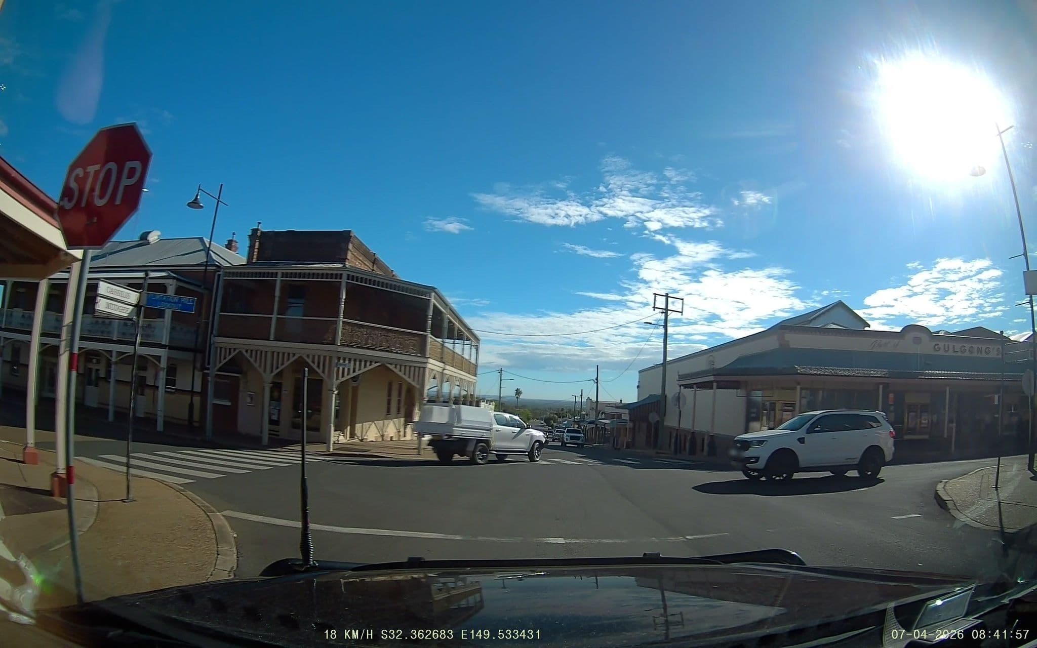Street view near Commercial Travellers House, Gulgong — © fizzie (CC BY-SA · Mapillary)