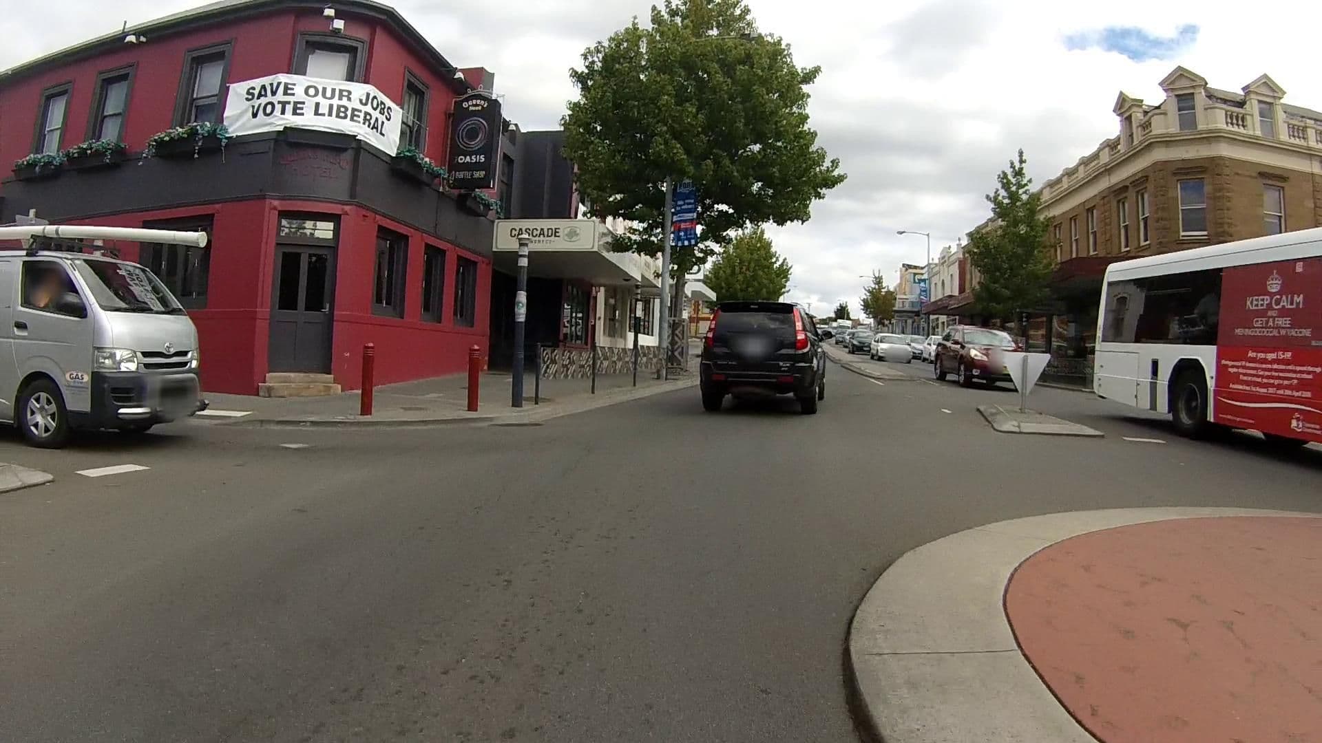 Street view near The Oasis, North Hobart — © tastrax (CC BY-SA · Mapillary)