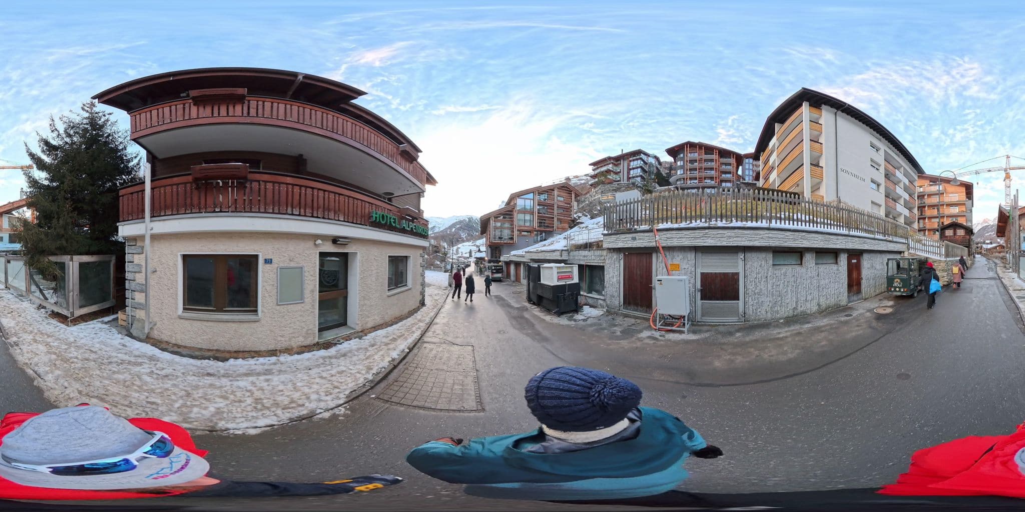 Street view near Alpenrose, Zermatt