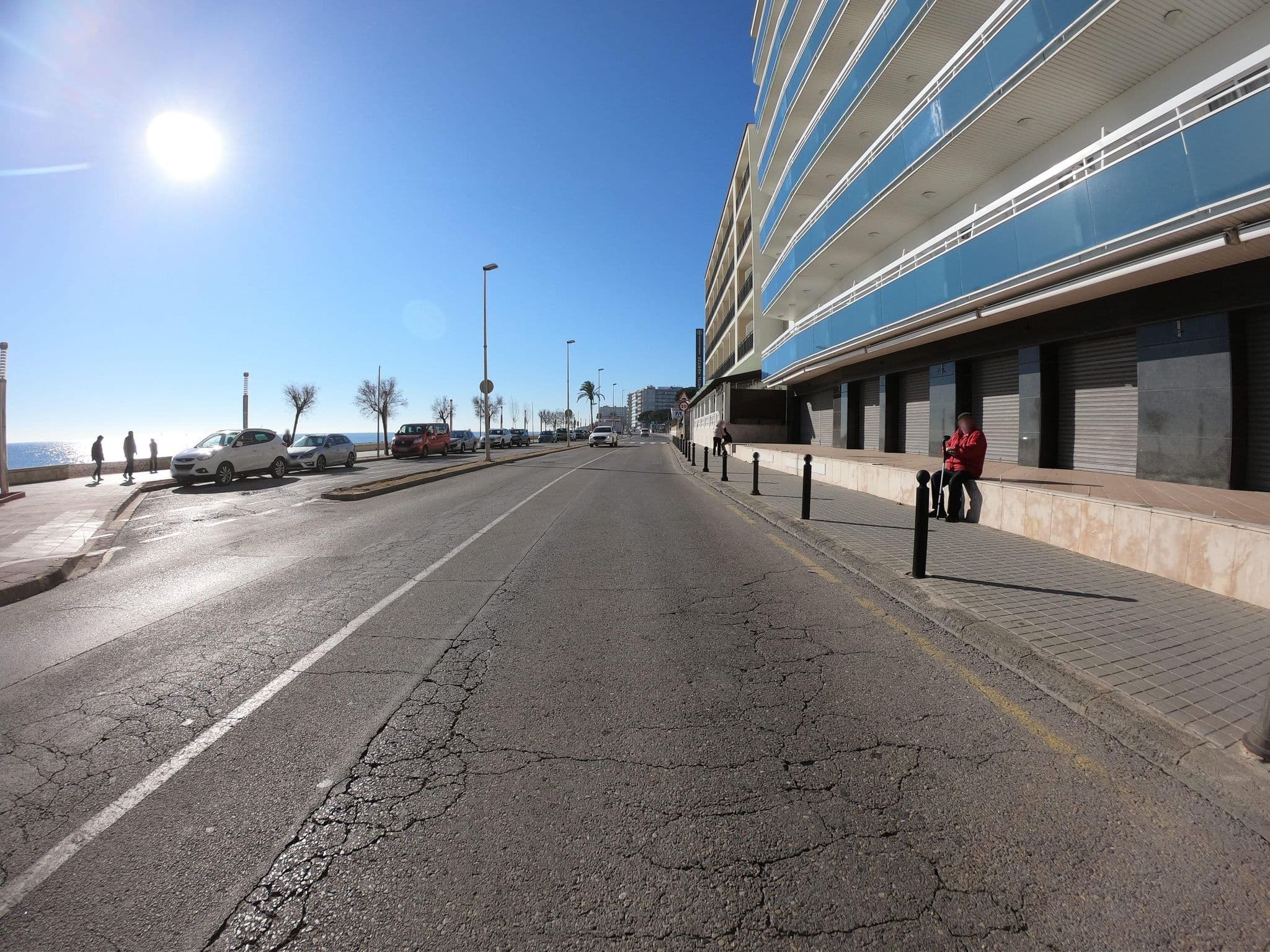 Street view near Hotel Pimar & Spa, Blanes — © joostjakob (CC BY-SA · Mapillary)