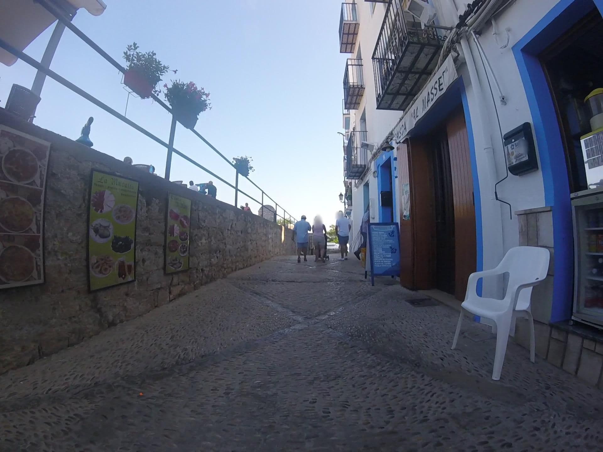 Street view near Hostal La Garita, Peníscola — © mikelo (CC BY-SA · Mapillary)