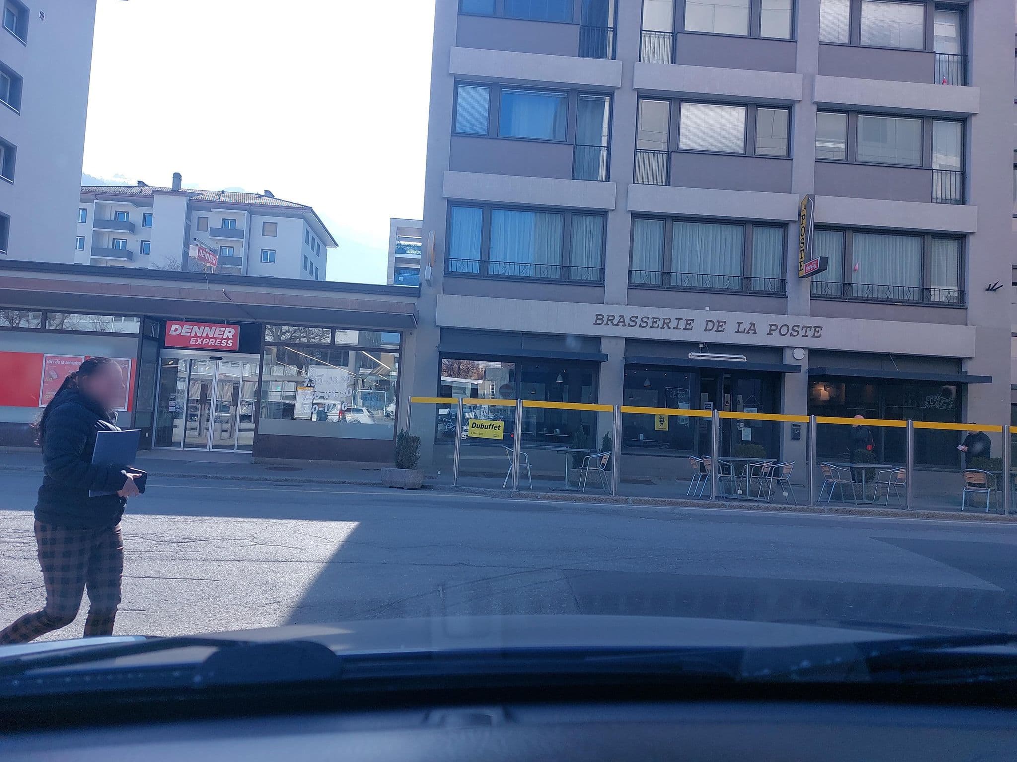 Street view near Hôtel de la Poste, Martigny-Ville — © Balbenar (CC BY-SA · Mapillary)