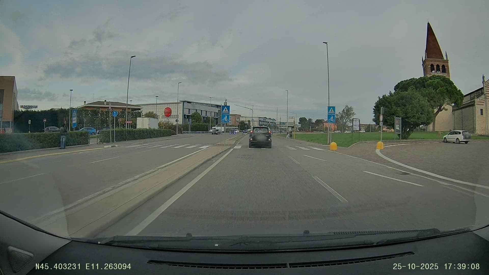 Street view near Villanova Hotel, San Bonifacio — © Jacopo86 (CC BY-SA · Mapillary)