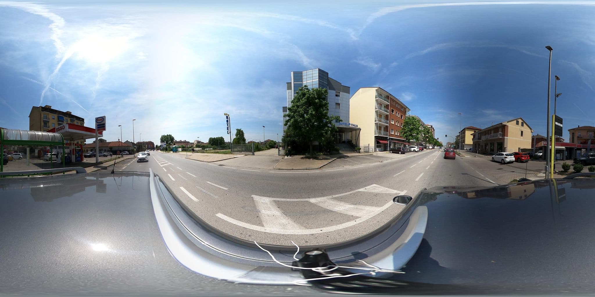Street view near Hotel Ristorante Italia, Carmagnola — © canfe (CC BY-SA · Mapillary)