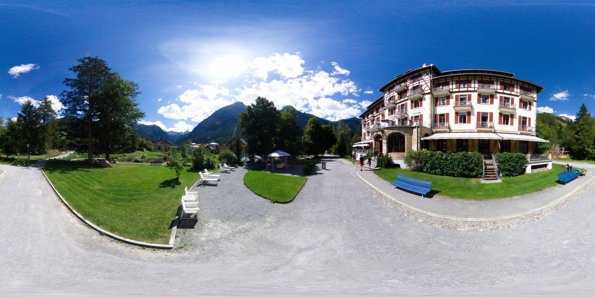 Street view near Kurhaus Bergün, Samedan — © AllWays360 (CC BY-SA · Mapillary)