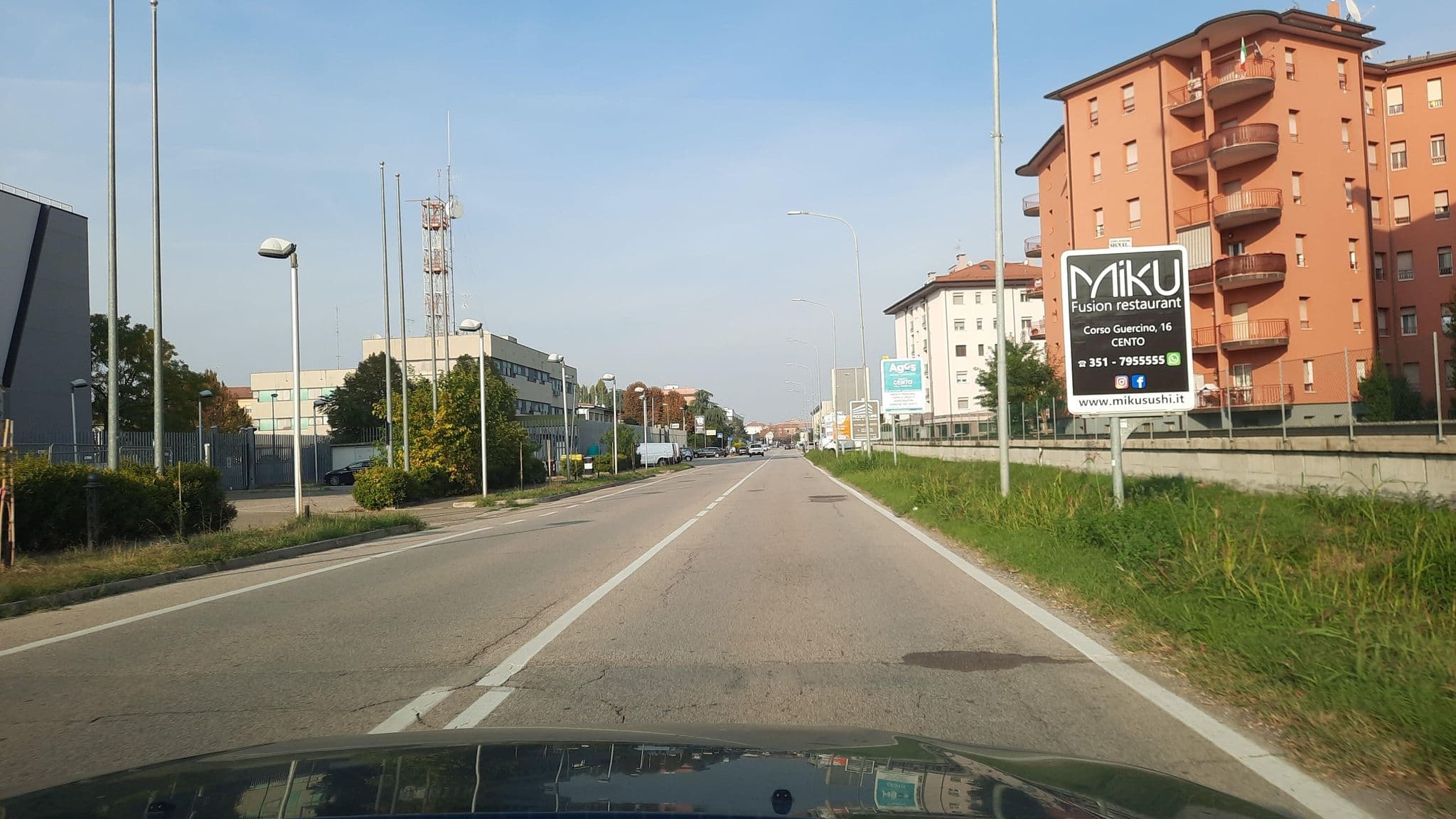 Street view near HOTEL RESIDENCE WHITE PALACE, Cento — © wegavision (CC BY-SA · Mapillary)