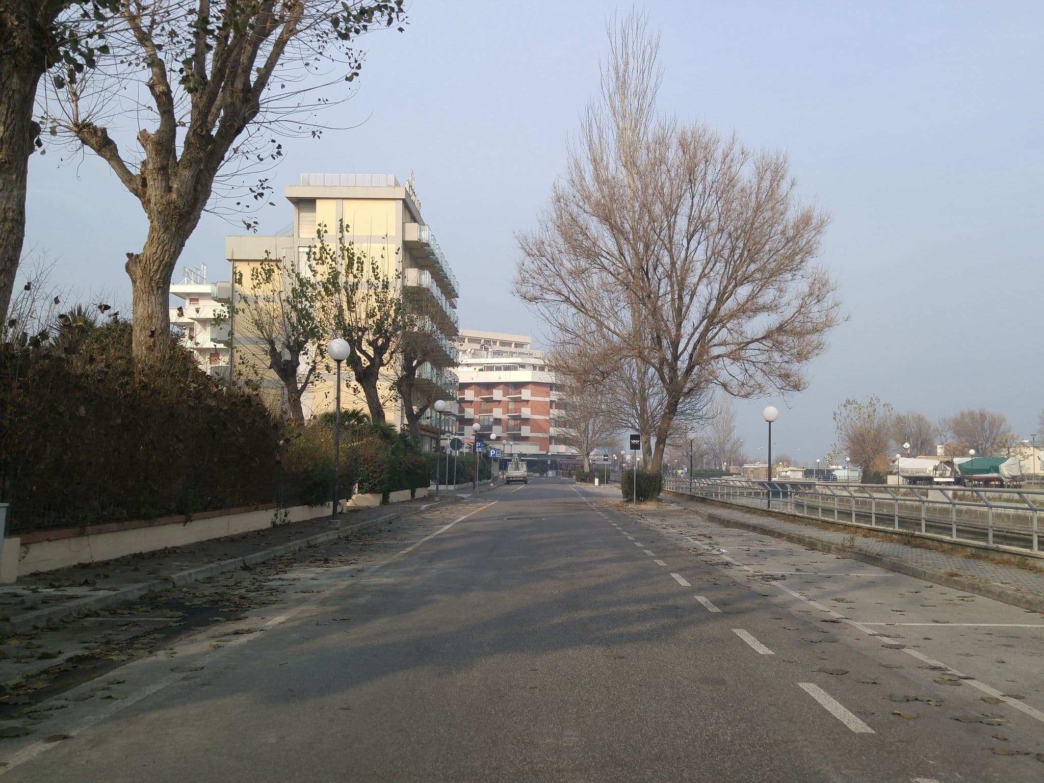 Street view near Hotel President, Cattolica
