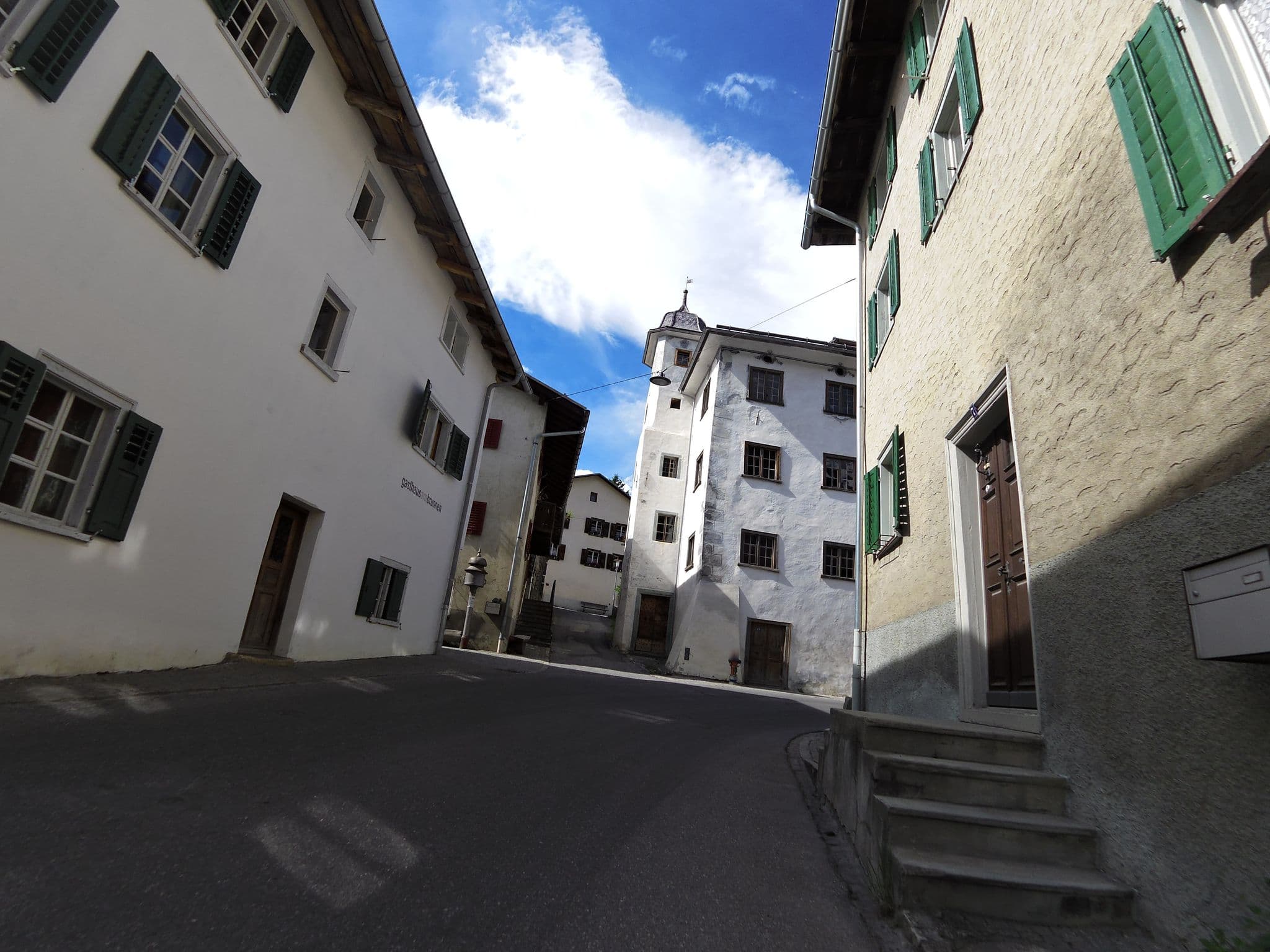 Street view near Gasthaus am Brunnen, Laax — © likesopenstreetmap (CC BY-SA · Mapillary)